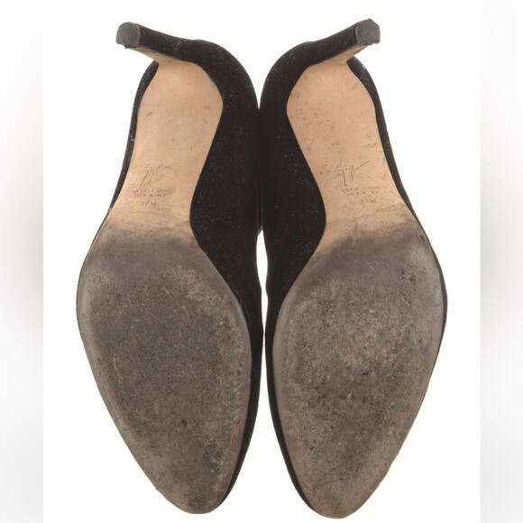 Giuseppe Zanotti Bimba Franklin Velvet Glitter Ankle Boots size 7.5 37 1/2 - Picture 4 of 7